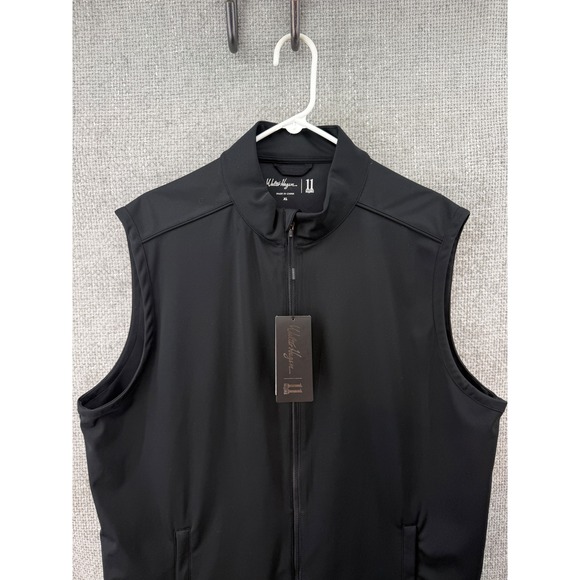 Walter Hagen Other - Walter Hagen 11 Majors Mens XL‎ Black Full Zip Golf Vest HydroHalt MGA36050 NWT